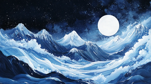 星月河幻想插画