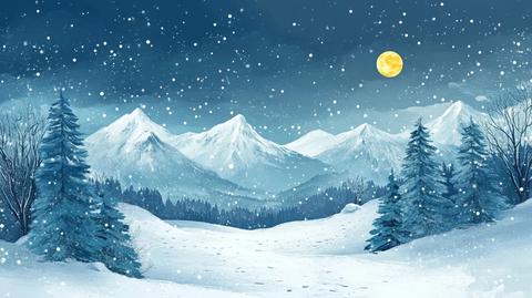 雪景插画