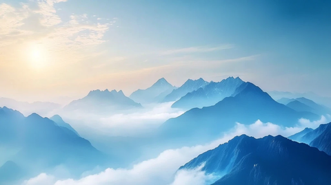 高端大气海拔背景