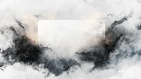 晕染泼墨有框画