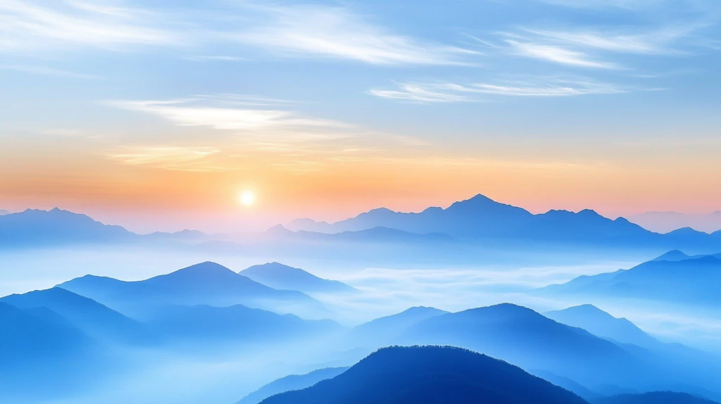 山水云海日出东方