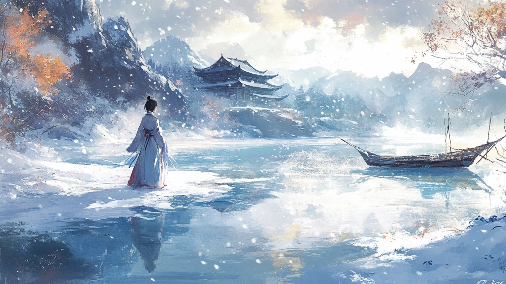 寒江孤影古风设计
