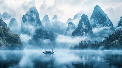 唯美漓江风光