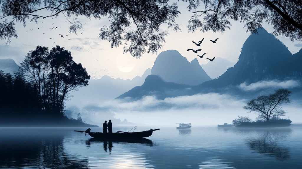 浪漫诗意山水意境