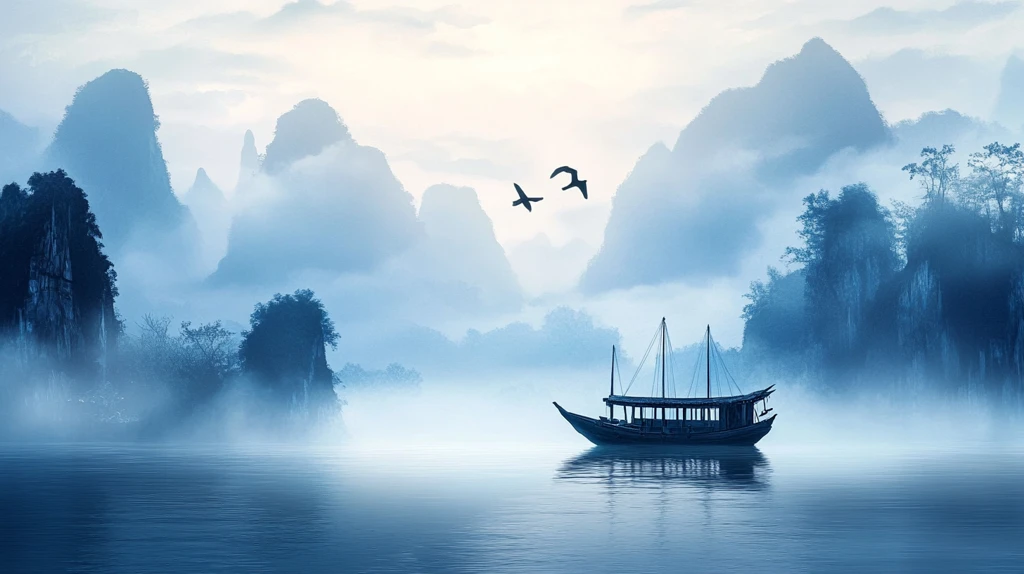 新中式禅意山水船