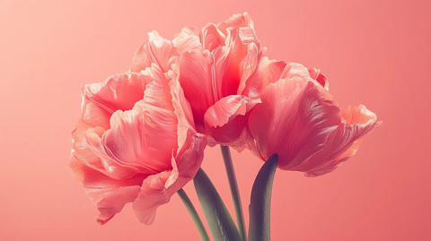 质感郁金香花朵