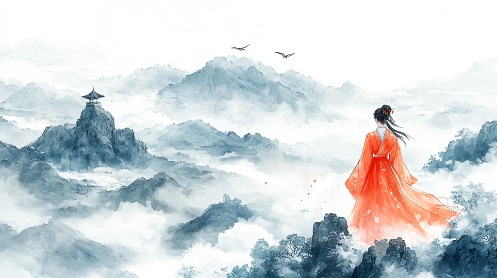 古风人像水墨山水
