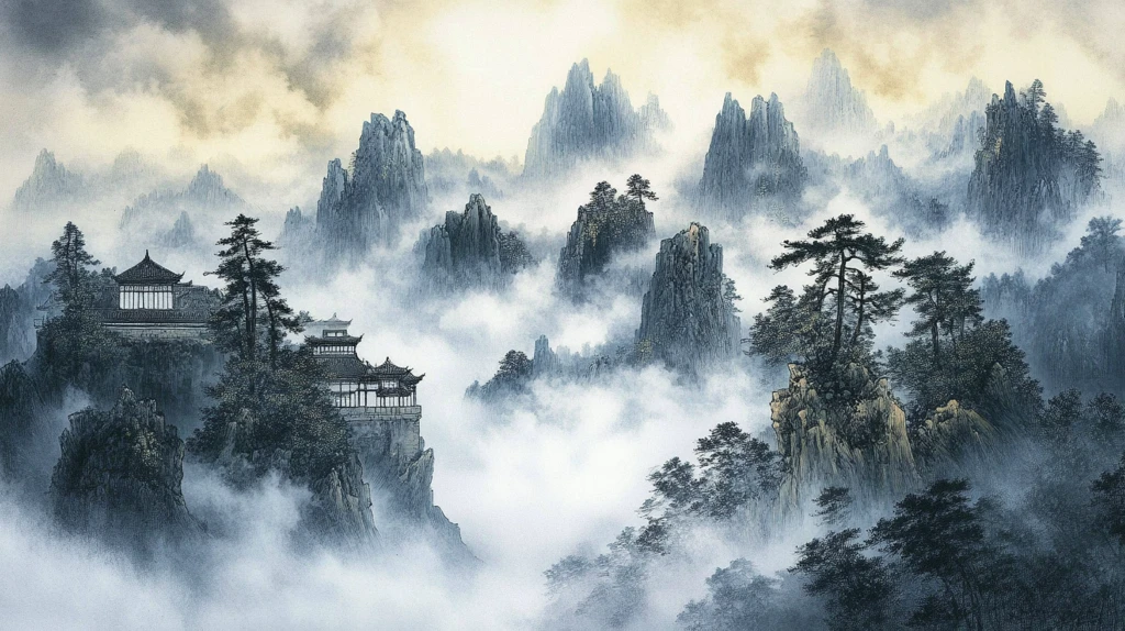 九华山酒店装饰画