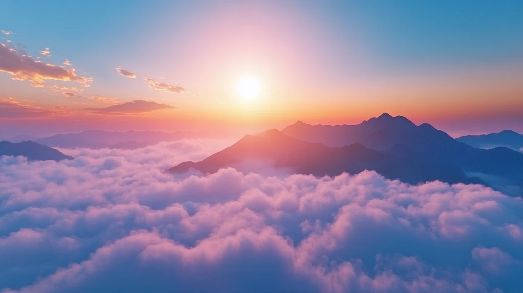 山水云海日出东方