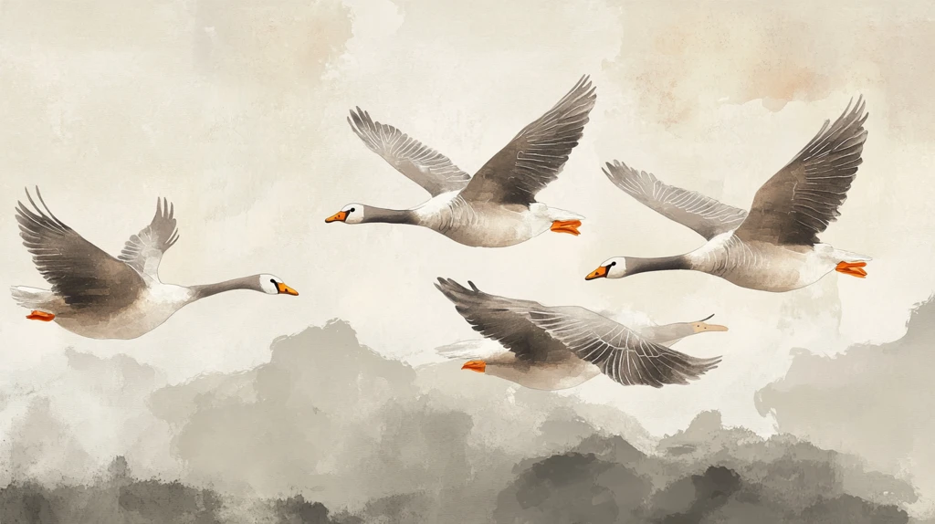 鸿雁插画