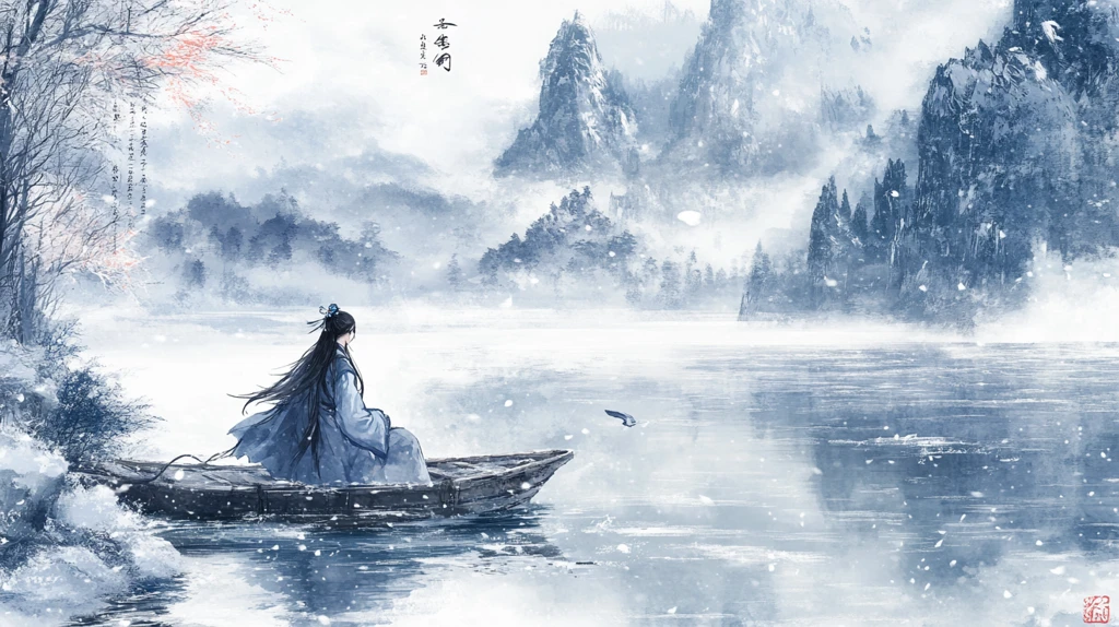寒江孤影古风设计