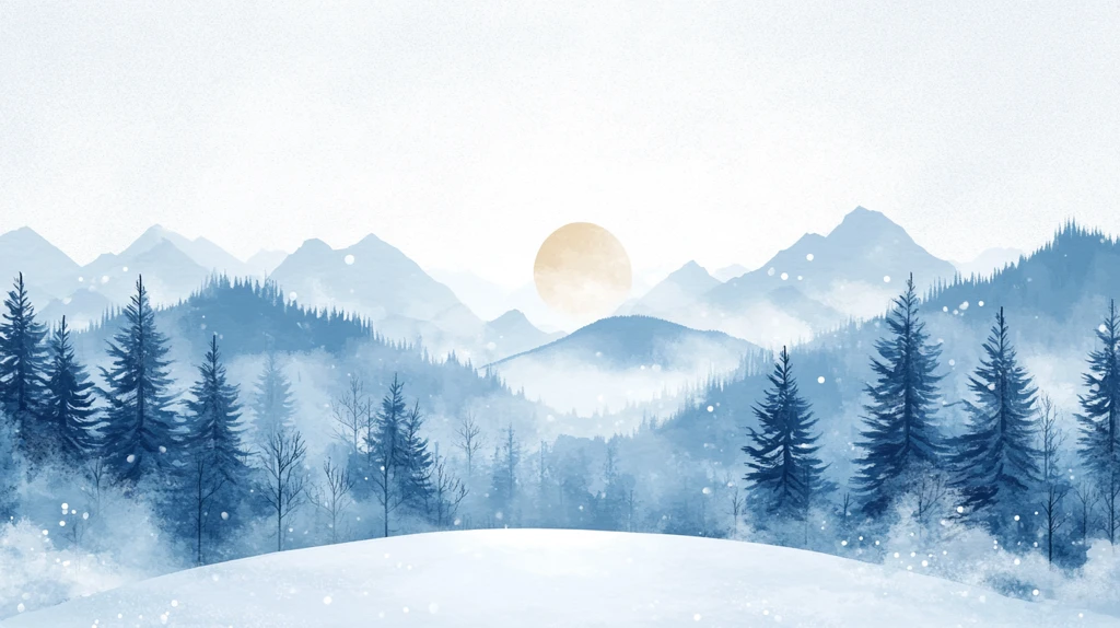 冬日山林风光插图