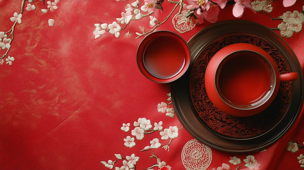 酒红色茶红色背景