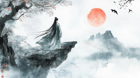 古风人像水墨山水