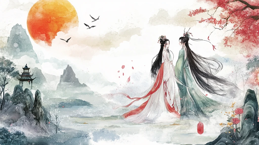 古装封面包装插画