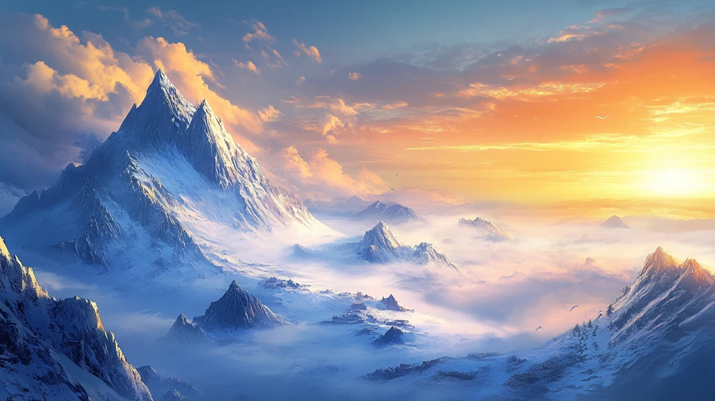 高端大气海拔背景