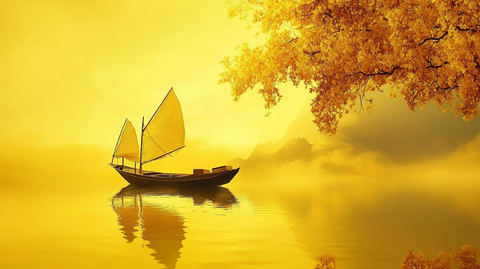有意境的船