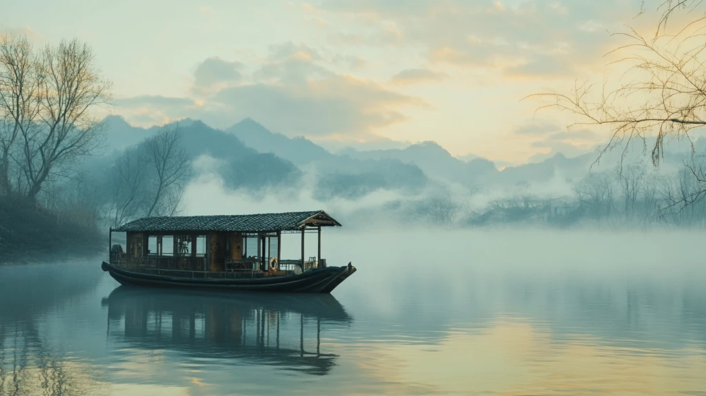 船家意境人文风光