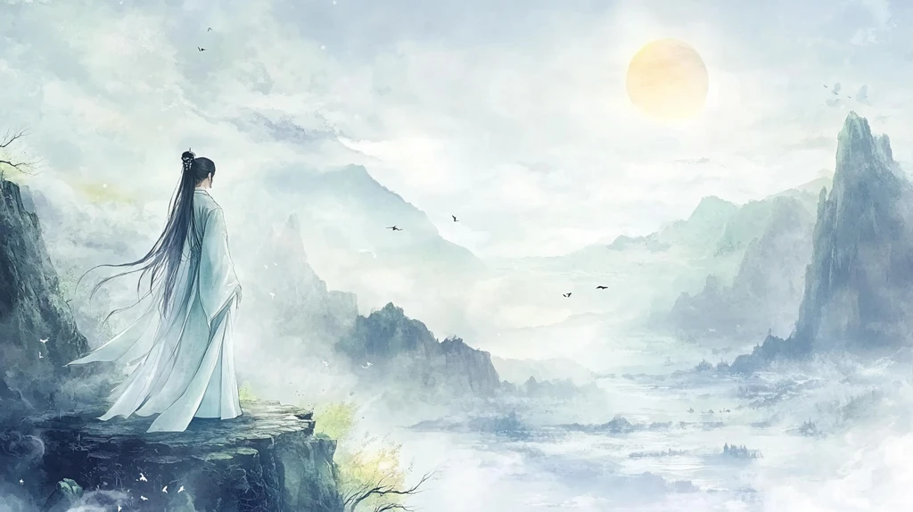 古风人像水墨山水