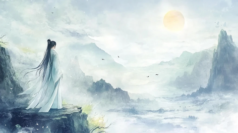 古风人像水墨山水