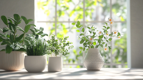 阳光植物窗台小绿植