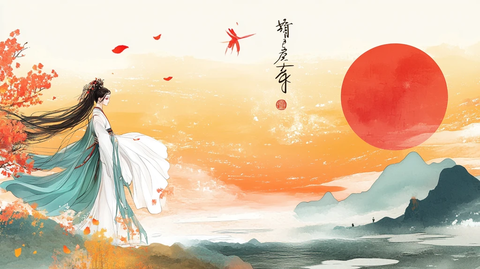 古装封面包装插画