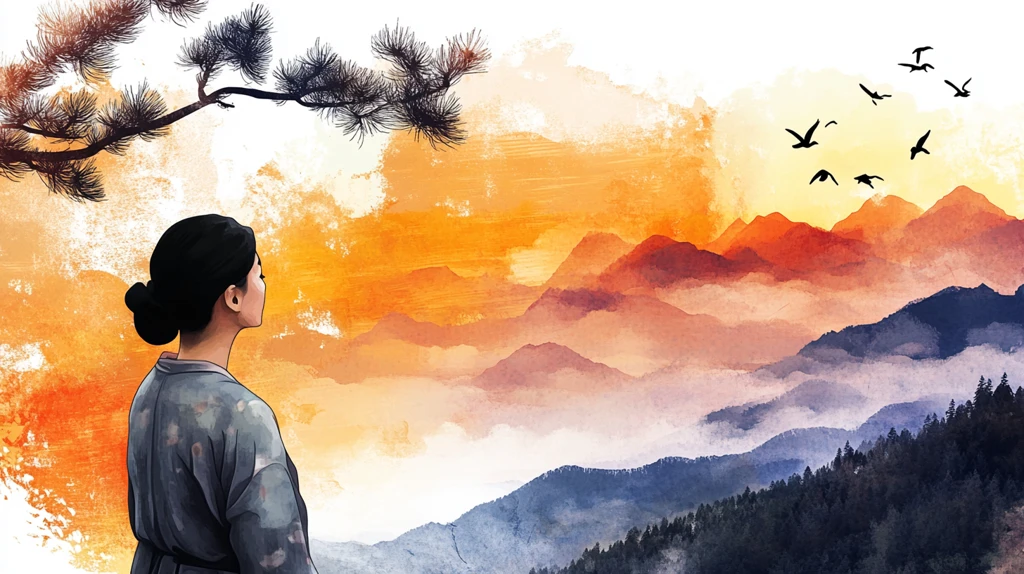 古风人像水墨山水