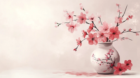 禅意禅境意境桃花