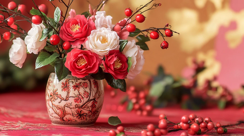 新年春节装饰花