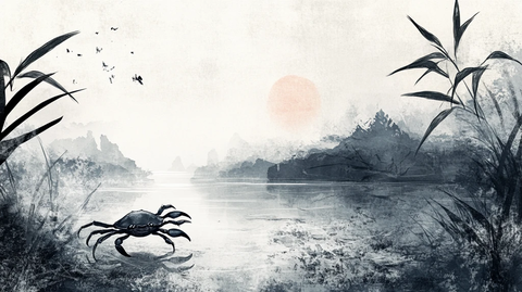 二十四节气蟹戏水