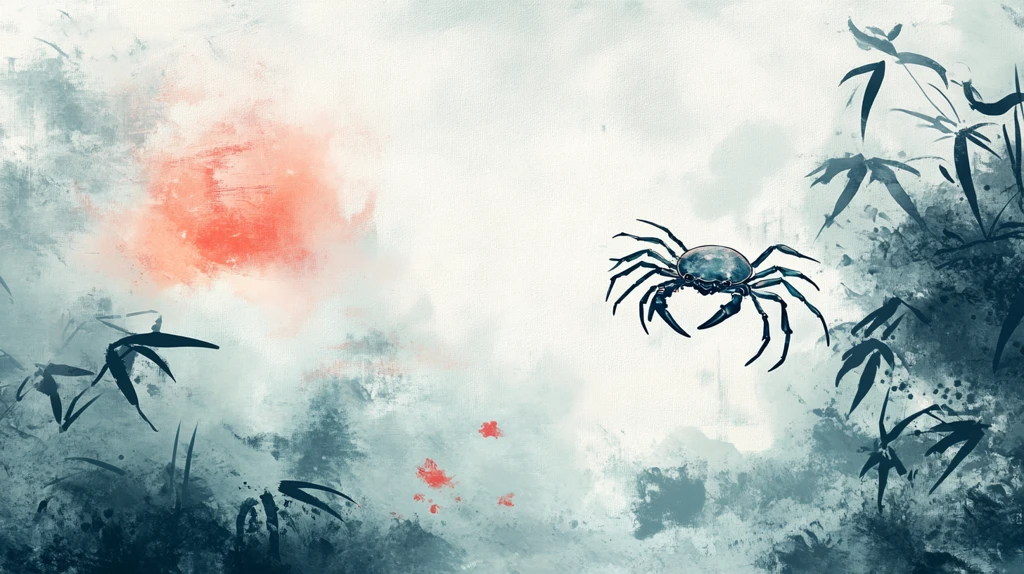 二十四节气蟹戏水草