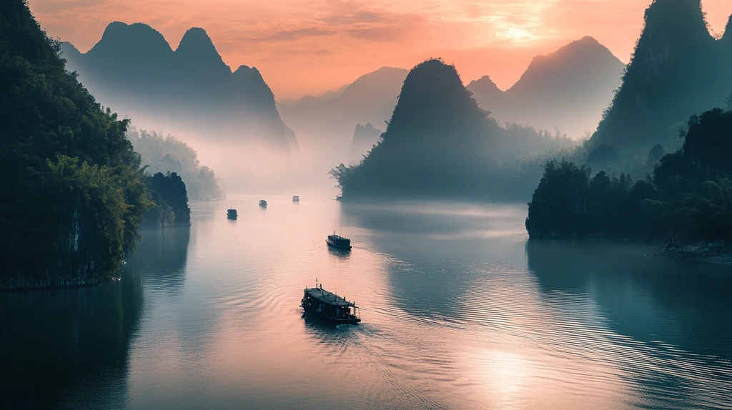 唯美漓江风光