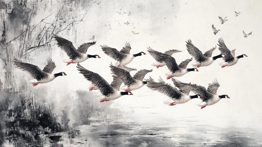 二十四节气水墨画