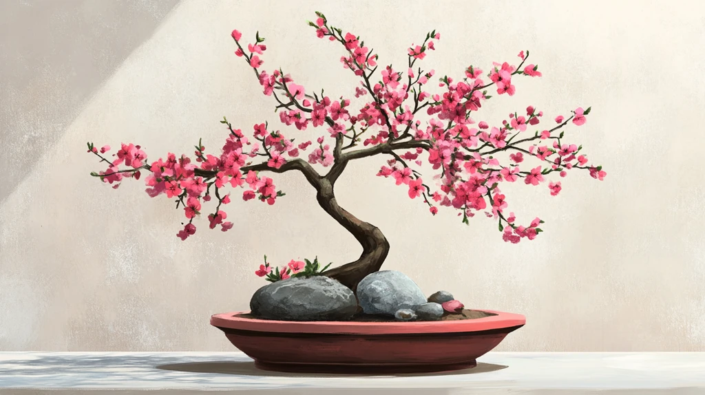 画珐琅盆碧玺桃树盆景