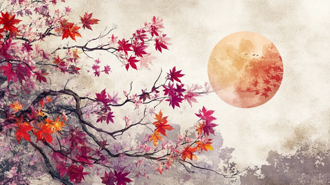 秋月插画
