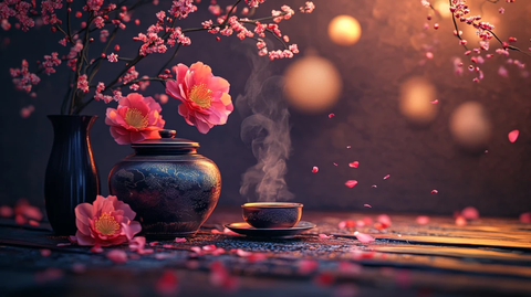 禅意禅境意境桃花