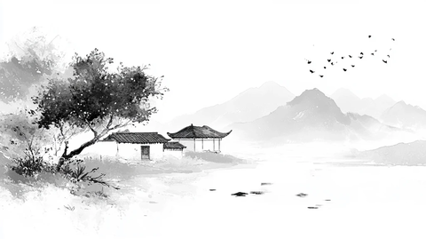 古风水墨意境