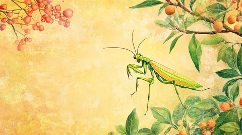 螳螂墙画