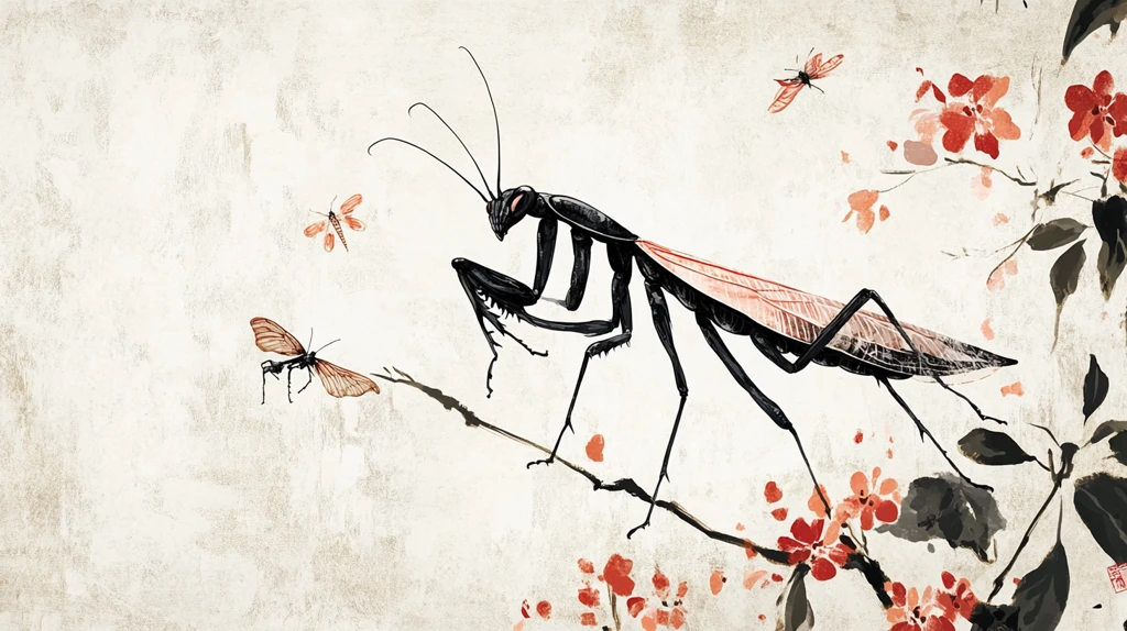 螳螂墙画
