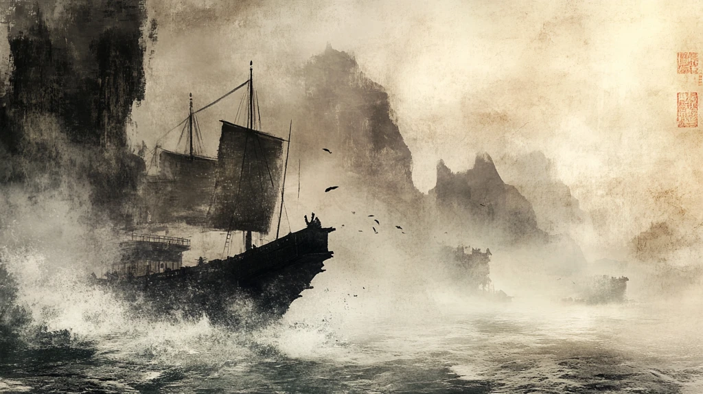 古代水师战斗图