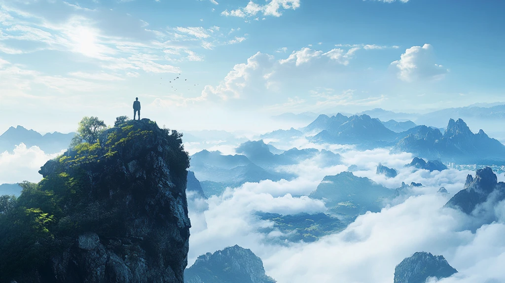 总经理业务员日出高山