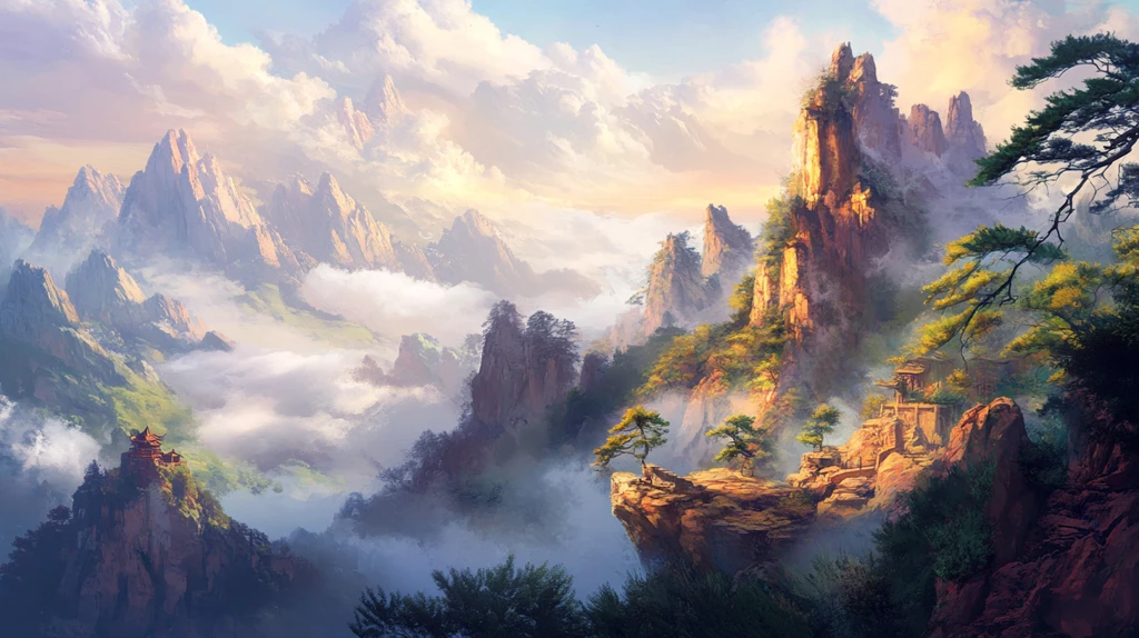 唯美云山风景画