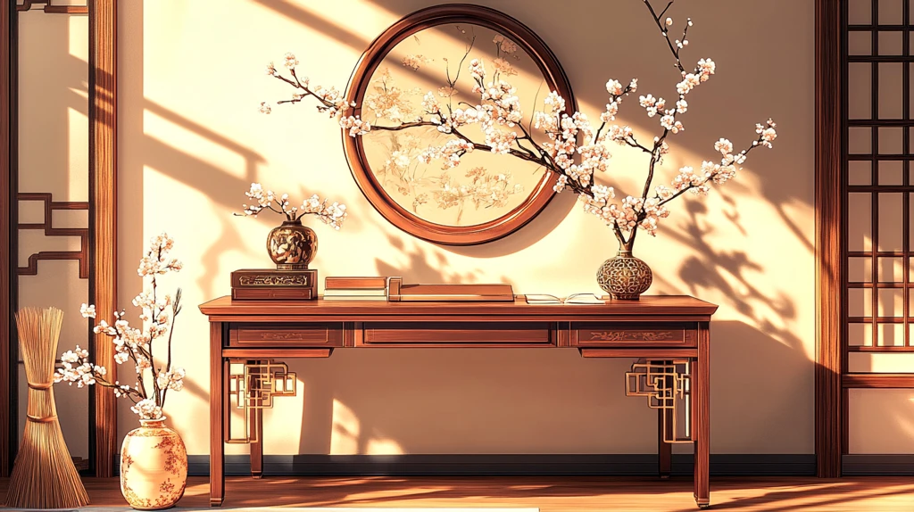 中式书桌场景