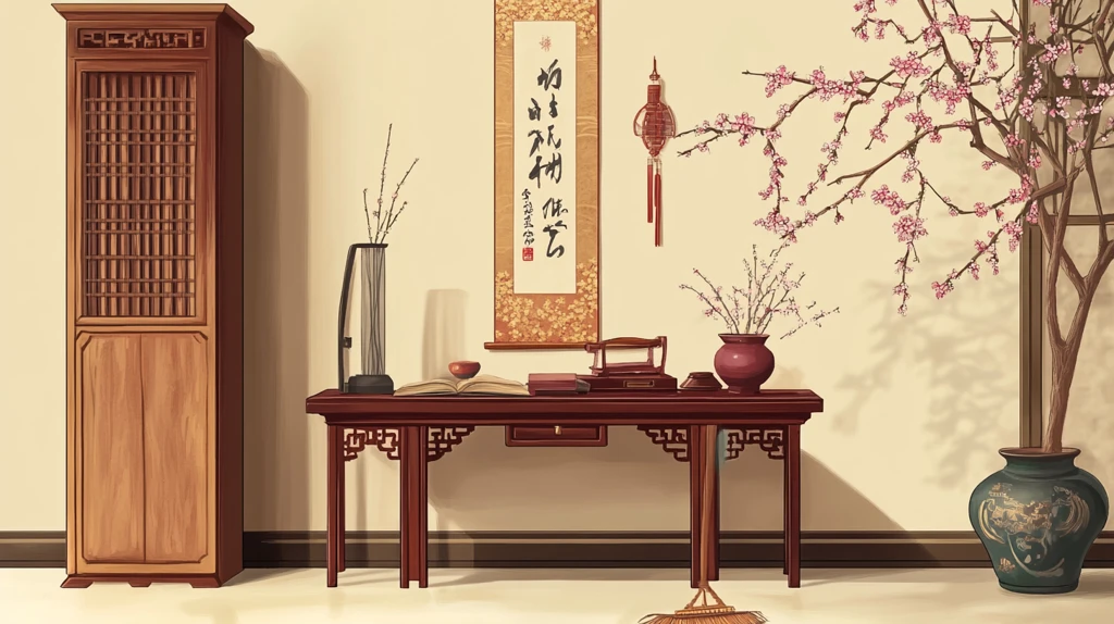 中式书桌场景