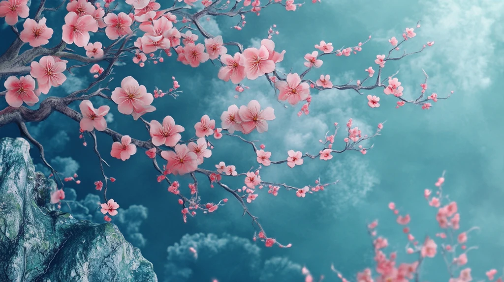 唯美梦幻梅花林