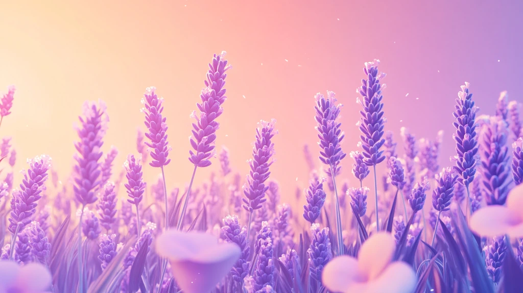 唯美梦幻花田场景