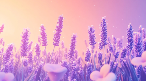 唯美梦幻花田场景