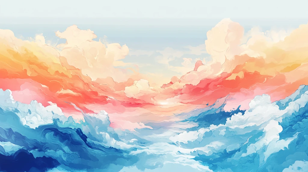 色彩颜色底纹万里无云