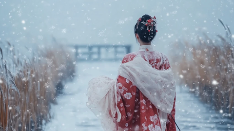 汉服雪景
