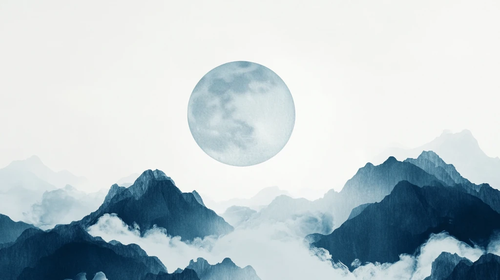 水墨月色